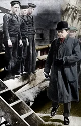 Kapten Scott, brittisk polarforskare, på Terra Nova, c1900-c1910-talet 1936