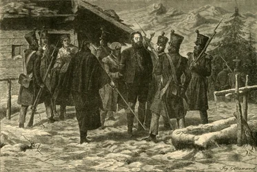 Tillfångatagandet av Andrew Hofer 1810, 1890.