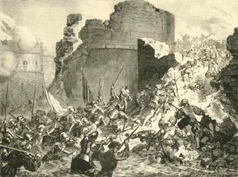 Erövring av Calais av fransmännen under hertigen av Guise, 1558, 1890.