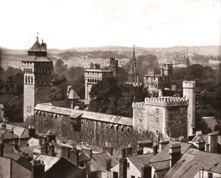 Cardiff Castle, Cardiff, Wales, 1894.