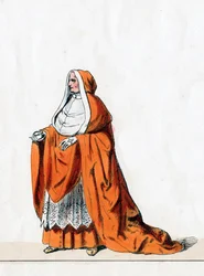 Kardinal Wolsey, kostymdesign för Shakespeares pjäs, Henry VIII, 1800-talet