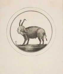 Karikatyr som visar Ludvig XVI som en bagge, 1700-talet.