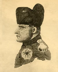 Karikatyr av Napoleon, c1814, 1921.