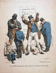 Karikatyr av ägarna, Paris kommun, 1871.