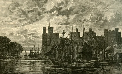 Carnarvon slott, 1898.