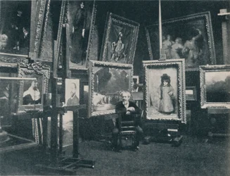 Carolus Duran i hans studio, c1897