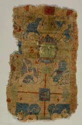 Mattfragment, ca. 1400-talet.