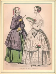 Vagn & bollklänningar, 1800-talet.