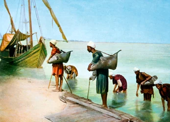 Bärande vatten, Luxor, Egypten, 1900-talet