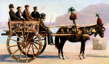 Cart, Palermo, Sicilien, c1923