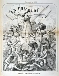 Karikatyr tillägnad nationalgardet, Pariskommunen, 1871