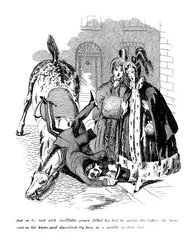 Tecknad serie på ridtema, 1800-talet