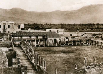 Glagiatorkaserner, Pompeji, Italien, c1900-talet