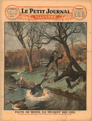 Att fånga gäss med ett fiskespö, 1929.
