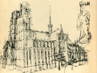 Katedralen och St Michael, c1460, 1943.