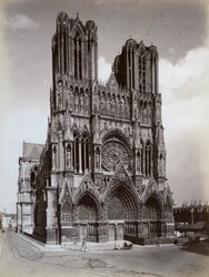 Notre-Dame-katedralen, Reims, Frankrike, sent 1800- eller tidigt 1900-tal