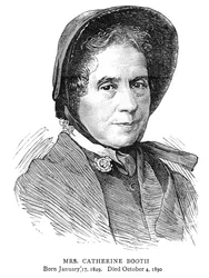 Catherine Booth, hustru till William Booth, brittisk grundare av Frälsningsarmén, 1890