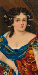 Katarina av Braganza 1638-1705, drottningkonsort till kung Karl II, 1912