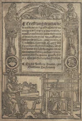 Detta är en traktat de la noble art de leguille ascavoir ouvraiges de spaigne... titl..., efter 1527.