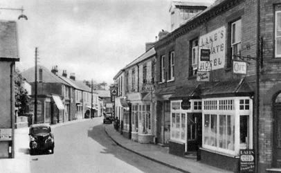 Caen Street, Braunton, Devon, tidigt 1900-tal