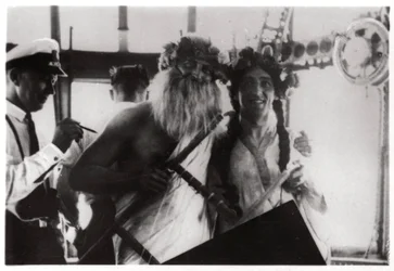 Ceremoni för att fira korsningen av ekvatorn ombord på luftskeppet Graf Zeppelin, 1930 1933