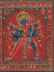 Chakrasamvara och gemål Vajravarahi, 1450-1500.