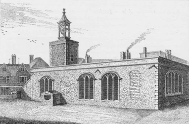Chapel Royal of St Peter ad Vincula, med utsikt över Tower Green, London, c1737 1904