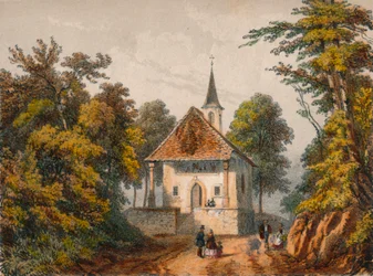 Chapelle de Guillaume-Tell, Küssnacht, mitten av 1800-talet.