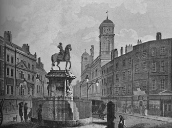Charing Cross och Northumberland House, 1907