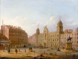 "Charing Cross and Northumberland House", sent 1700-tal