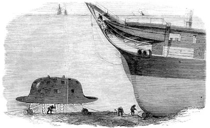 Charles Babbages föreslog design för en dykklocka, 1855