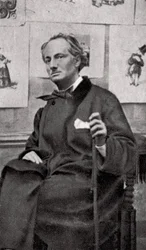 Charles Baudelaire, fransk poet och konstkritiker, 1857