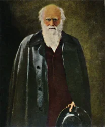 Charles Darwin 1809-1882. - Målning av Collier, 1934.