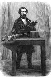 Charles Dickens 1812-70, engelsk författare och journalist, juli 1858