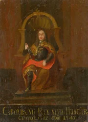 Karl VI 1685-1740, kung av Ungern och Kroatien, första hälften av 1700-talet..