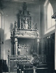 Charterhouse. Thomas Suttons monument i kapellet, 1925