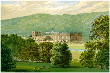 Chatsworth House, Derbyshire, hem för hertigen av Devonshire, c1880