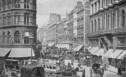 Billigt från Mansion House, City of London, c1900 1901
