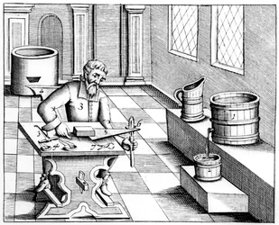 Kontrollera kvaliteten på salpeternitre, kaliumnitrat eller KN03, 1683