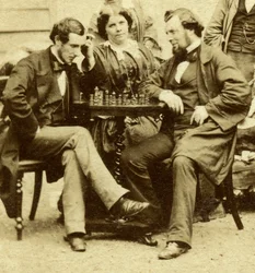 Schack och kort, c1850-talet