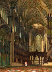 Choir of Ely Cathedral, Cambridgeshire, 1800-talet