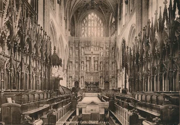 Kör från Winchester Cathedral, Hampshire, tidigt 1900-tal