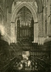 Kör av York Minster, 1898.