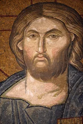 Chora kyrka museum: Jesus Pantocrator mosaik Istanbul Turkiet