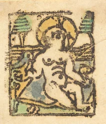 Kristusbarn med fågel, 1480.