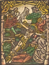 Kristus spikad på korset, fjärde kvartalet 1400-talet.