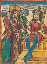 Kristus före Pilatus, ca. 1490.