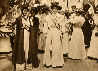 Christabel Pankhurst och Emmeline Pethick-Lawrence, Hyde Park, London, 21 juni 1908, 1933.