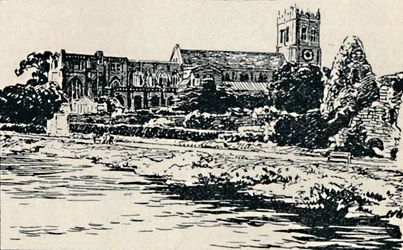 Christchurch Priory, 1929