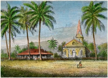 Kyrka, Samoa, c1875
